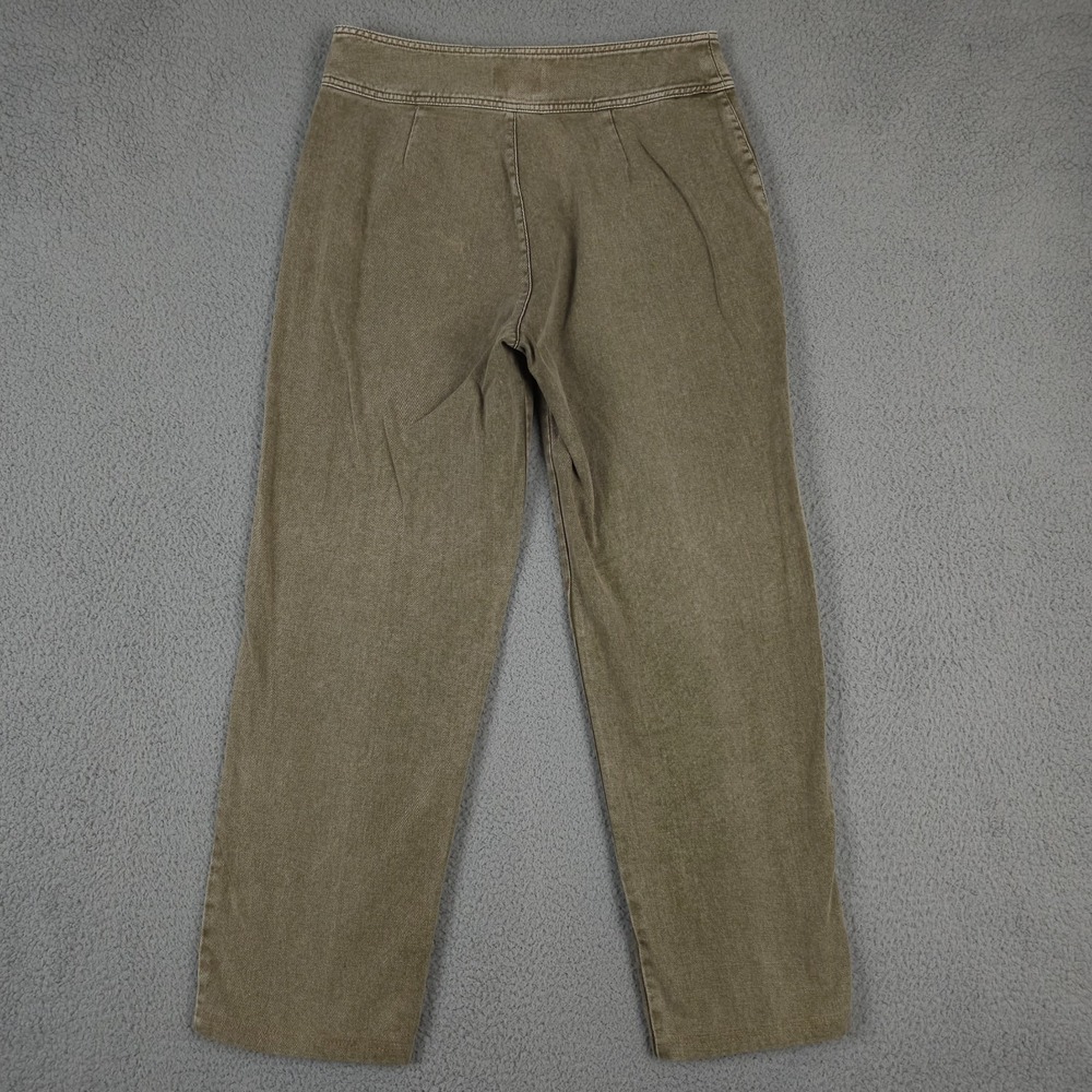 Vintage Chicos Design Jeans Women 1 US 8 Washed Green Patch Pocket Cotton HEMMED - Picture 2 of 11
